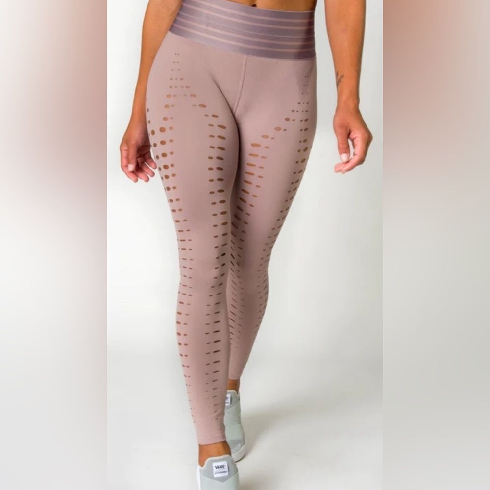 NWT Beloforte Lenox Leggings Dusty Rose size M - Picture 4 of 14
